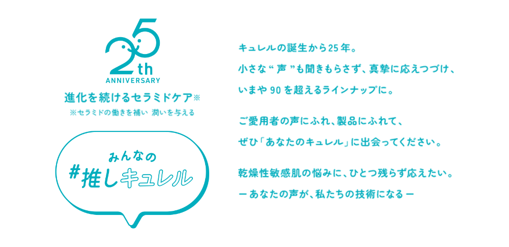 花王株式会社｜キュレル25周年キャンペーン